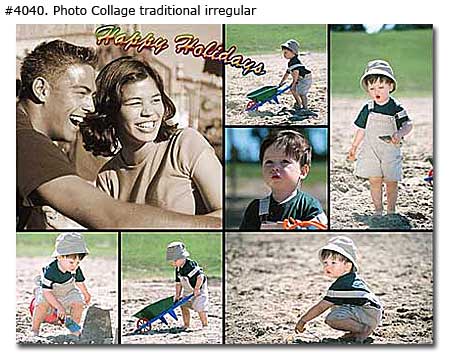 Child collage traditional irregular