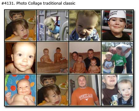 Kids collage traditional classic