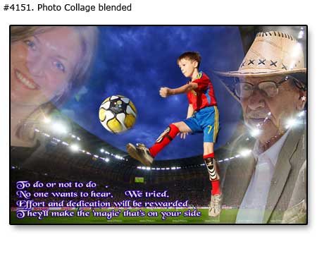 Soccer Boy Collage Artwork