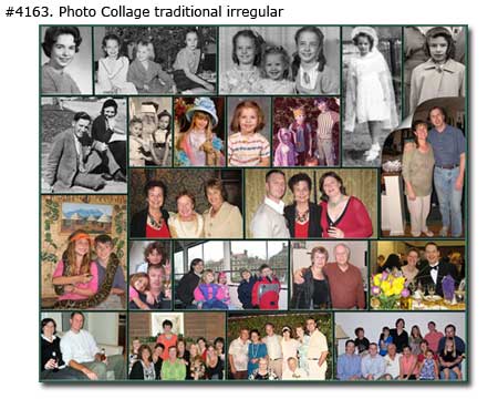 Photo collage ideas for Jonson family from old and present pictures