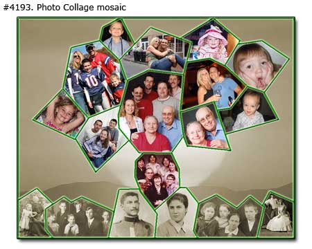 Memorable gift for parents Family Tree collage