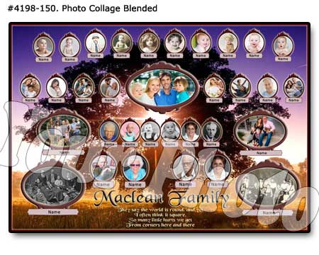 Family Tree Collage Design #4198-150