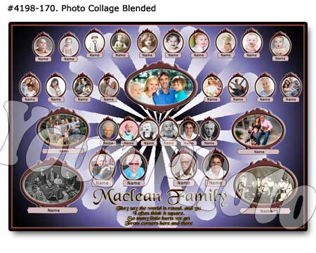 Family Tree Collage Design #4198-170