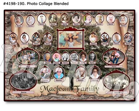 Family Tree Collage Design #4198-190