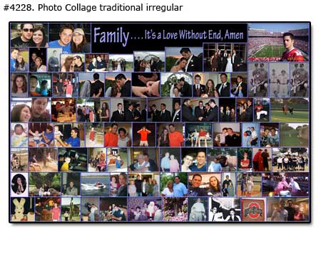 Family Collage traditional irregular