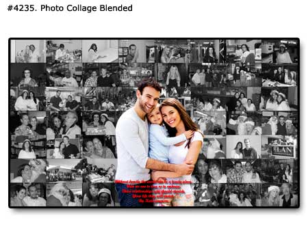 Create your Custom Collage, 100 Color and Black-White Pictures