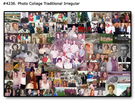 Order a big Family Collage from 1 dollar