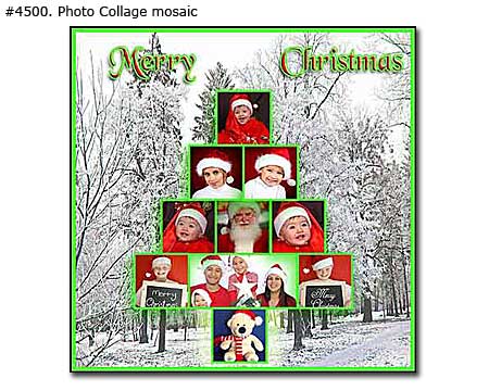 Christmas Collage Mosaic
