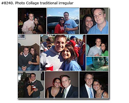 Couple Collage traditional irregular
