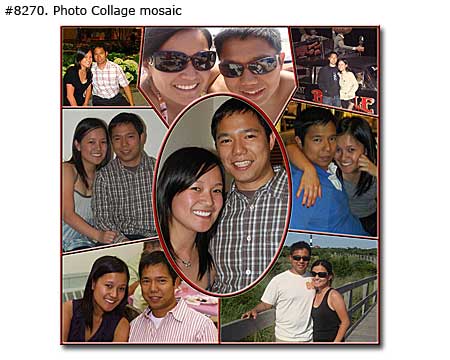 Couple photo collage sample 8270