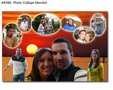 Couple Blended Collage