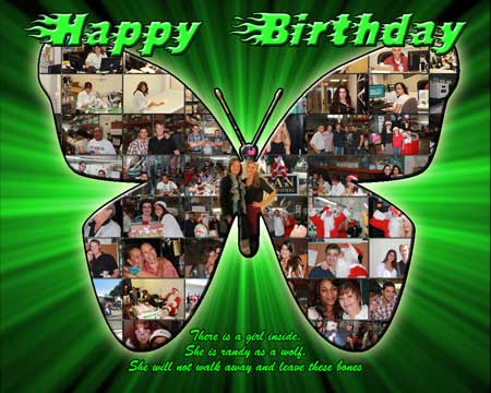 Personalized butterfly-shaped collage make the perfect gift for your best friend whether it's for Christmas, a birthday or just because. 