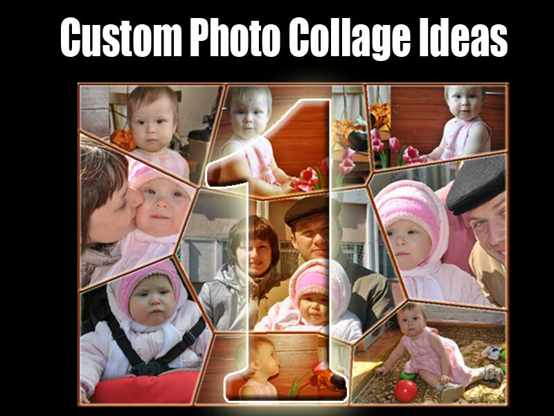 1st Baby Birthday Collage Ideas