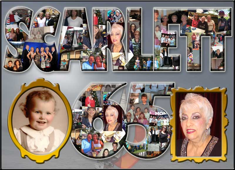 Make surprise photo collage for your Grandma 65th birthday