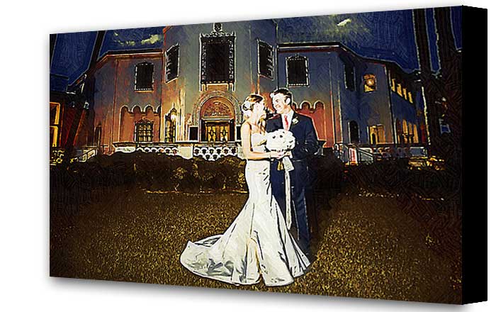 Oil Gothic painting on Custom Size Canvas