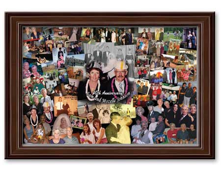 Anniversary photo collage picture frame