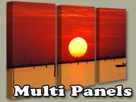 Canvas Wall Art multi-panel sets, pano, clusters  and pieces