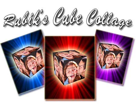 Unique 1st anniversary gift ideas for boyfriend - Rubik's Cube collage poster
