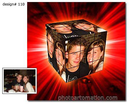 Rubiks Cube photo collagee example 110