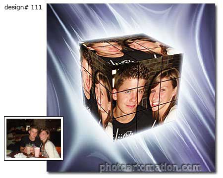 Rubiks Cube photo collagee example 111