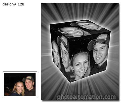 Rubiks Cube photo collagee example 128
