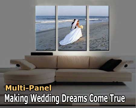 Wedding multi-panel canvas prints  samples
